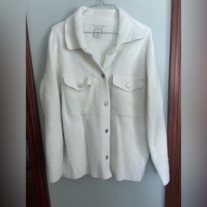 Rachel Zoe Women's Soft Cream Teddy Jacket
